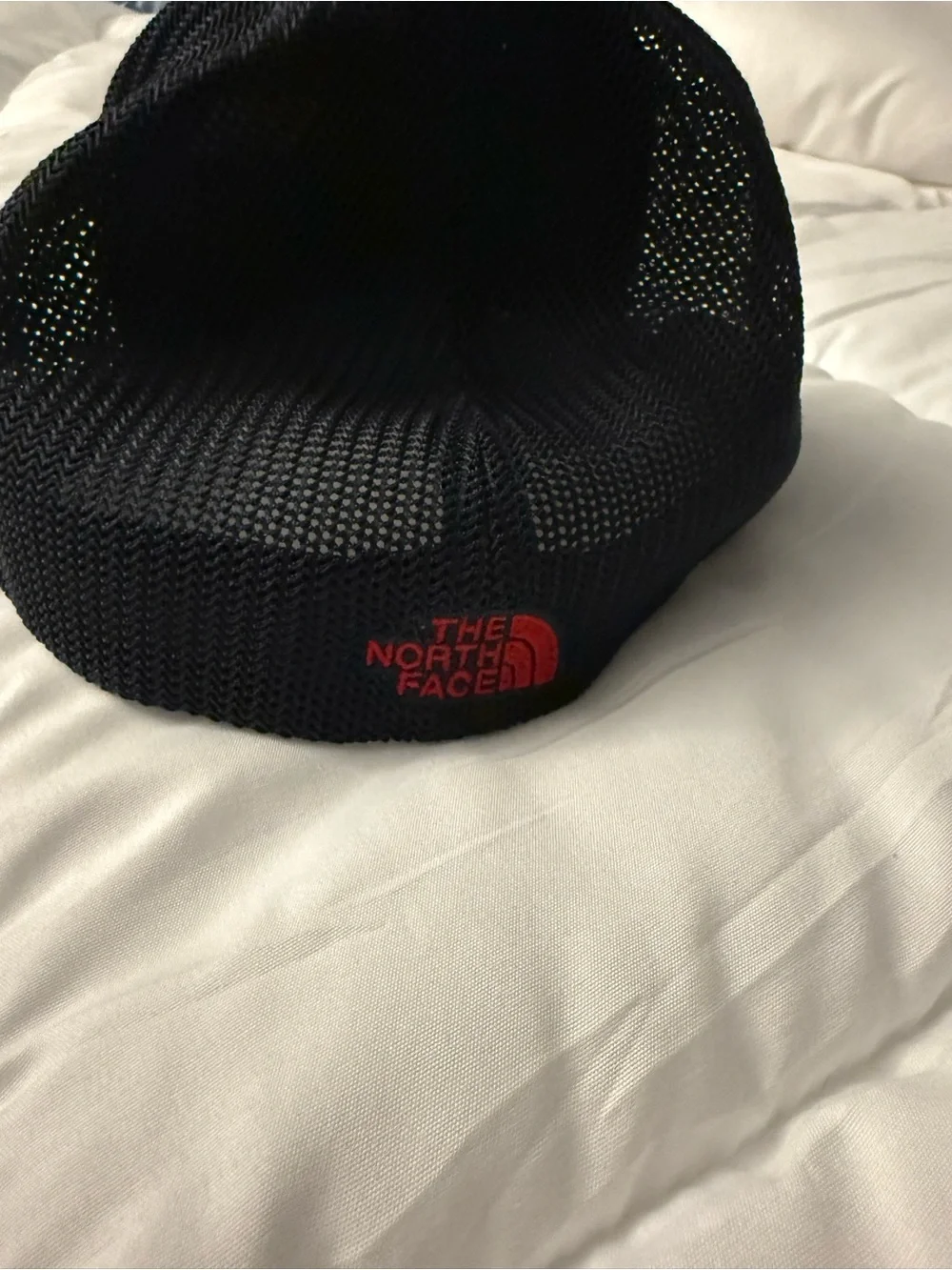 The North Face Gray Front Navy Mesh Logo Cap